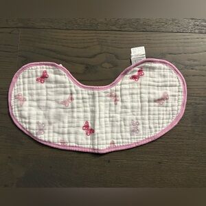 Aden & Anais baby girl Muslin fabric large bib brand new